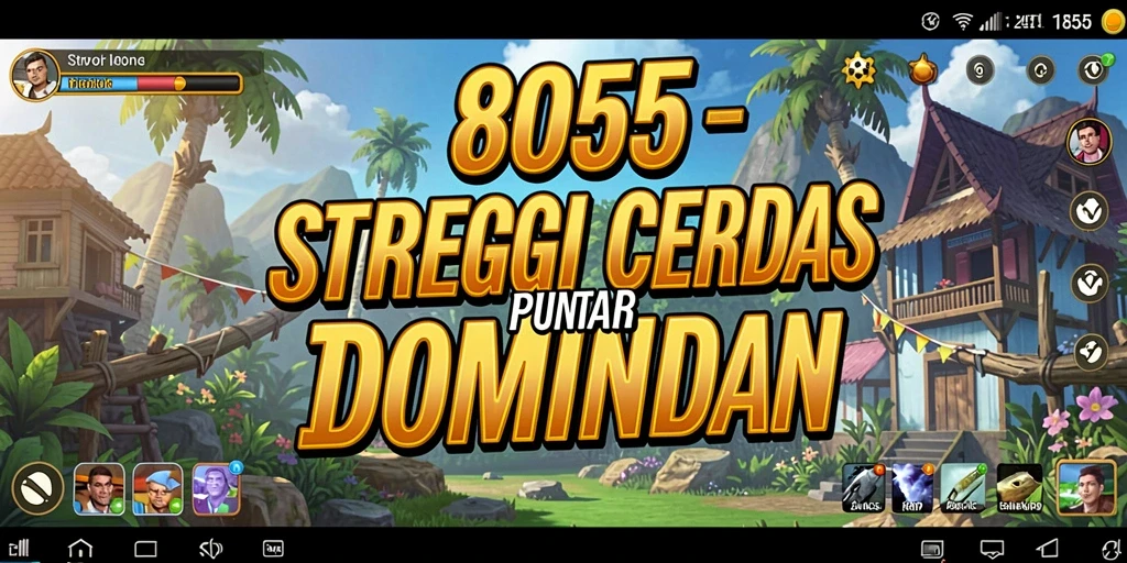 Screenshot gameplay <strong>8055</strong> menampilkan aksi strategi yang intens.