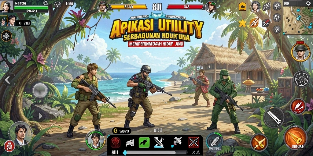 Tampilan antarmuka aplikasi 8II yang sederhana dan fungsional.