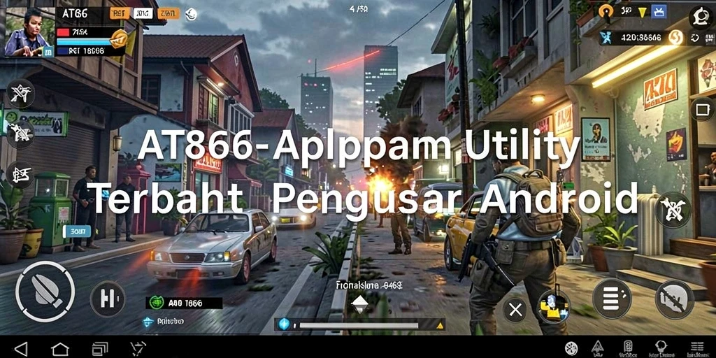 Screenshot AT866 menampilkan antarmuka pengguna yang intuitif dan fitur Utility.