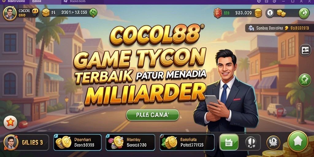 Tampilan gameplay COCOL88 yang menggambarkan keseruan berbisnis.
