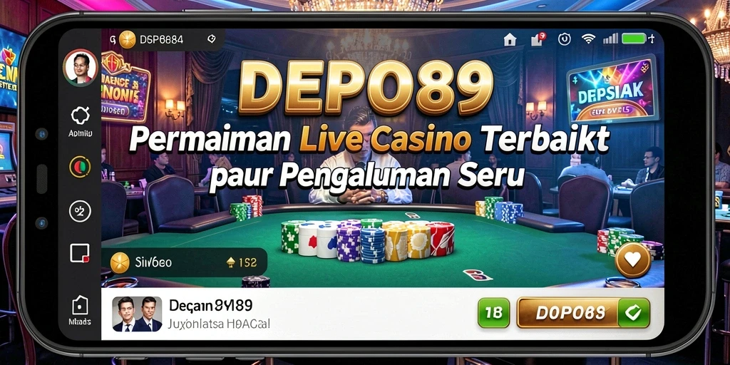 Tampilan gameplay mendebarkan di DEPO89 dengan dealer langsung.