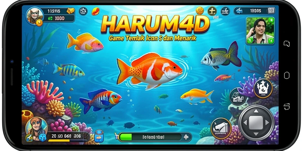 Tampilan screenshot gameplay Tembak Ikan yang menarik di HARUM4D.