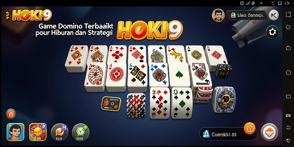 Tampilan gameplay HOKI9 menunjukkan momen seru dalam permainan domino.