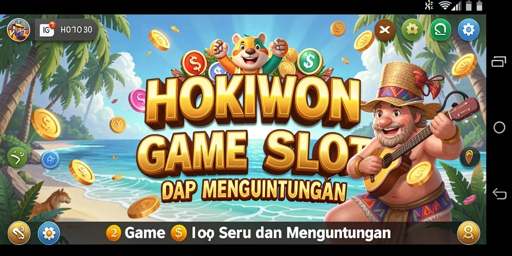 Screenshot gameplay HOKIWON yang menampilkan mesin Slot yang menarik.