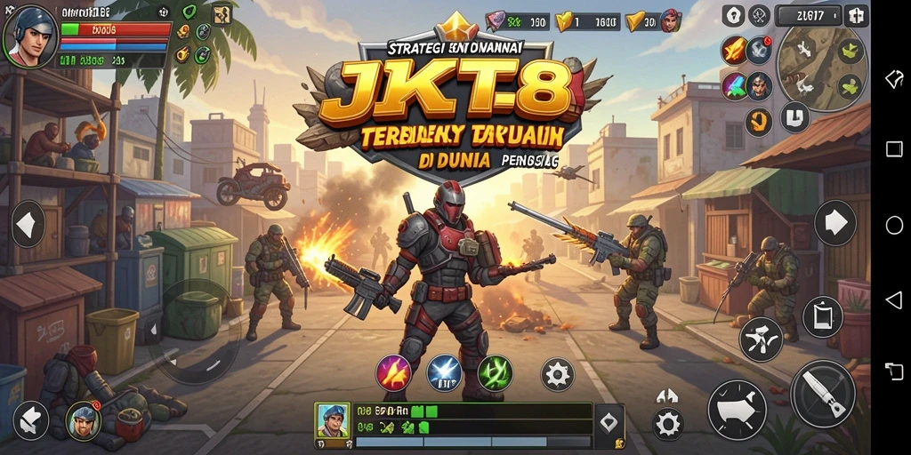 Tangkapan layar menunjukkan pertempuran epik dalam JKT8 dengan strategi SLG yang mendebarkan.