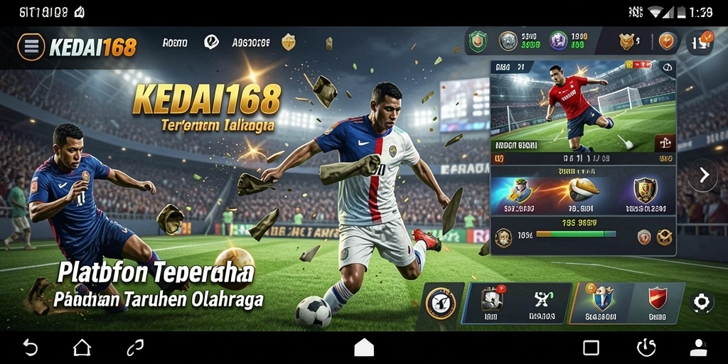 Tampilan permainan KEDAI168 yang menarik dan interaktif saat taruhan olahraga.