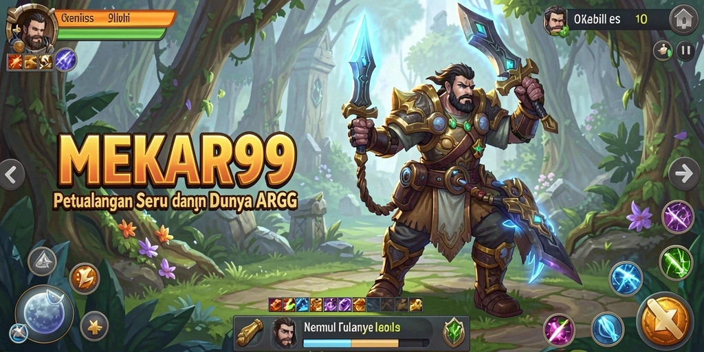 Tangkapan layar gameplay MEKAR99 menunjukkan aksi pertempuran yang mendebarkan.