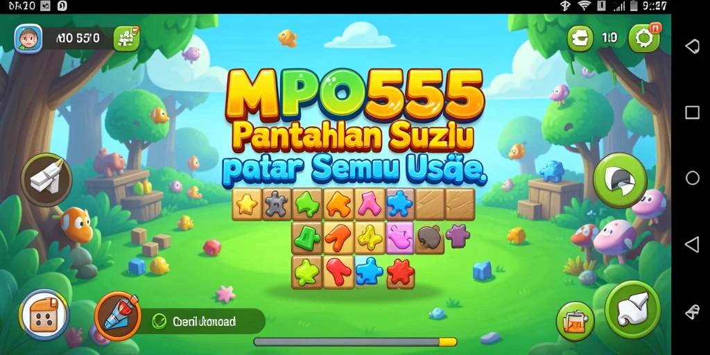 Tampilan gameplay MPO555 yang penuh warna dan menantang.