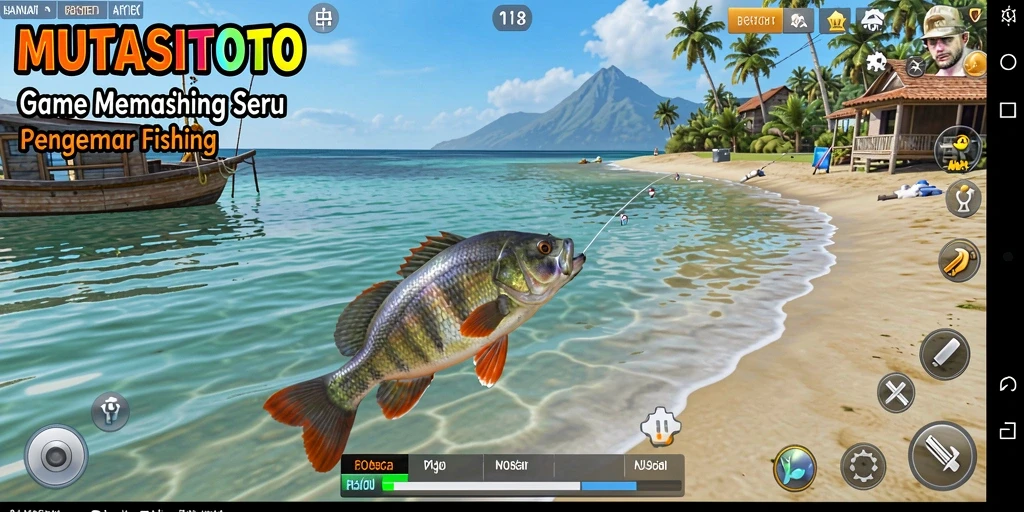 Screenshot gameplay <strong>MUTASITOTO</strong> menampilkan pengalaman memancing yang seru.