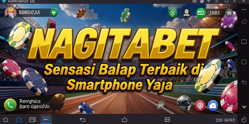 Tangkapan layar menunjukkan aksi balap intens dalam NAGITABET.