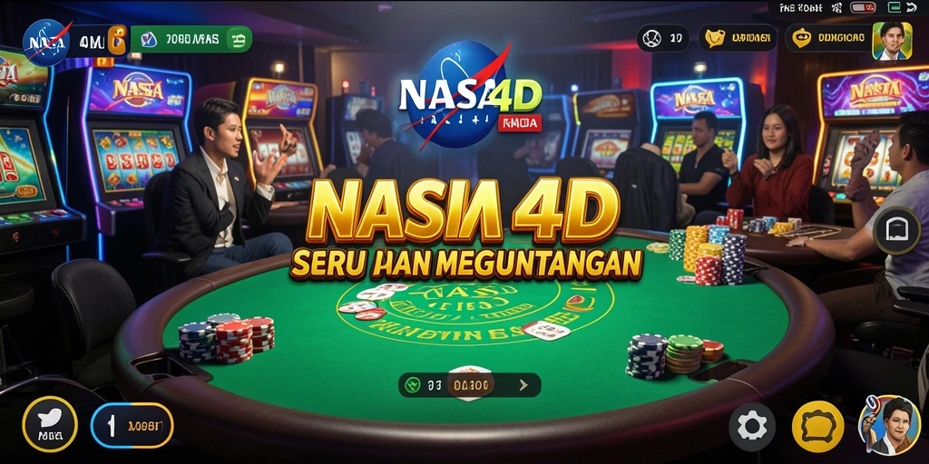 Screenshot gameplay NASA4D menunjukkan keseruan permainan Kasino.