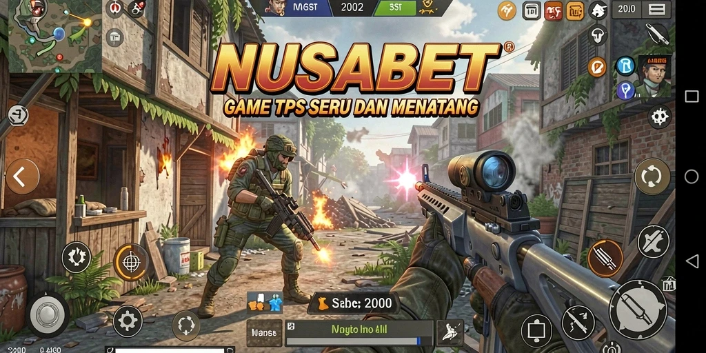 Screenshot gameplay NUSABET yang menampilkan aksi seru dan grafis menawan.