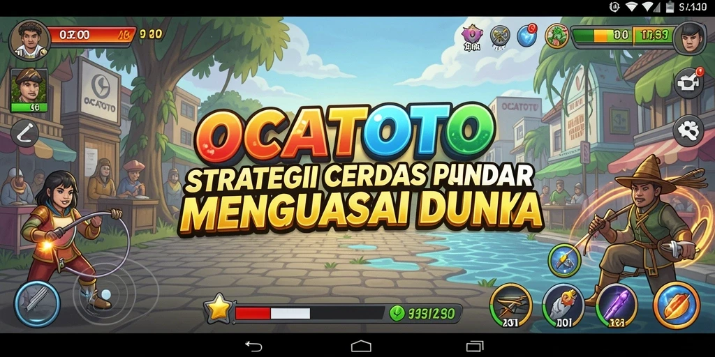 Screenshot gameplay OCATOTO menampilkan aksi strategi yang mendebarkan.