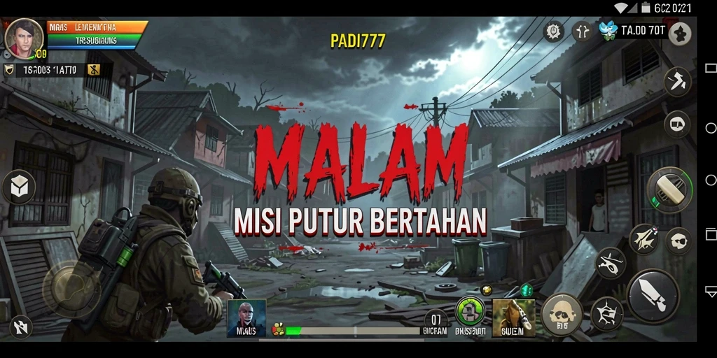 Screenshot gameplay PADI777 menampilkan suasana Horror yang menggetarkan.