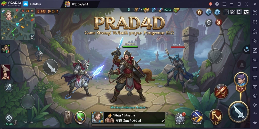 Tampilan gameplay PRADA4D yang mendebarkan dan penuh strategi.