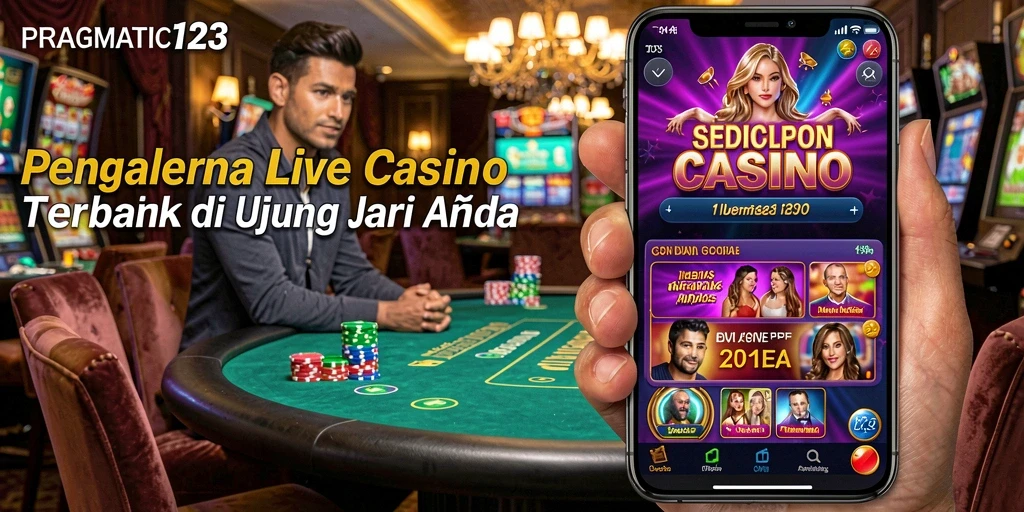 Screenshot PRAGMATIC123 menunjukkan permainan Live Casino yang seru dan interaktif.