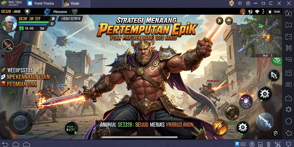 Tampilan menarik dari gameplay strategi di SE328.