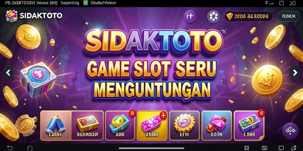 Screenshot gameplay SIDAKTOTO yang menunjukkan keseruan bermain slot.