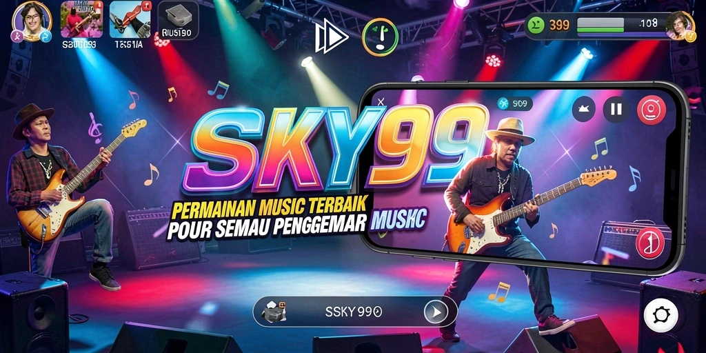 Tampilan gameplay SKY99 yang seru dengan variasi musik.
