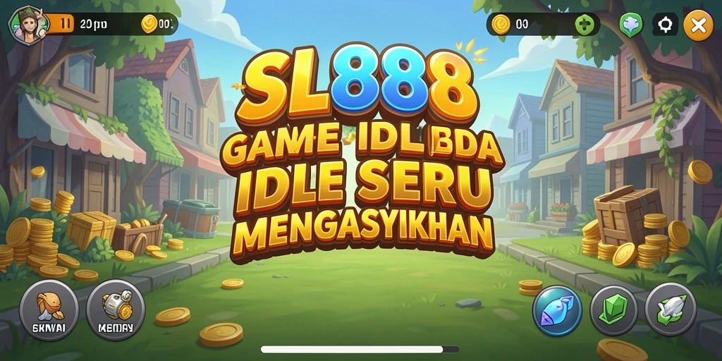 Tampilan gameplay menyenangkan dari SL888 dengan fitur Idle yang menawan.