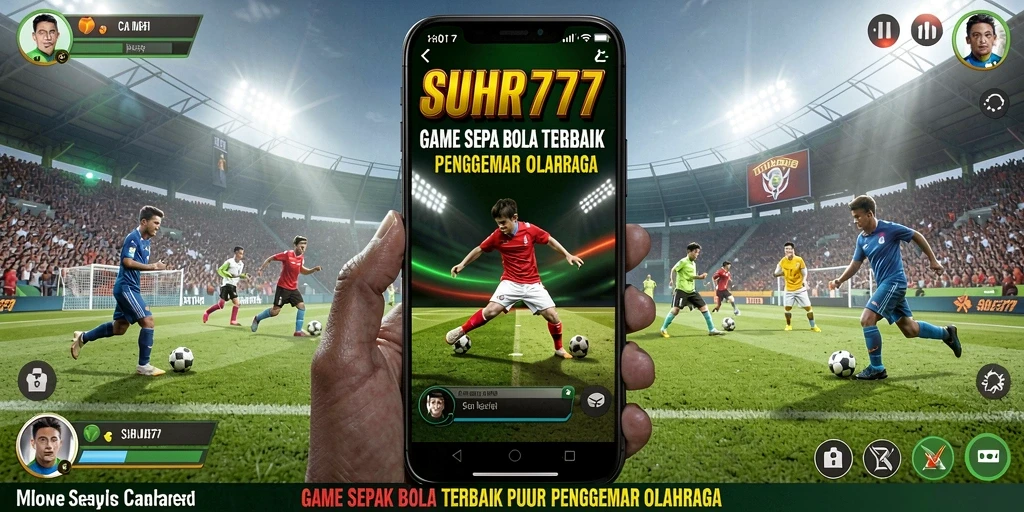 Tampilan menarik dari gameplay kompetisi sepak bola.