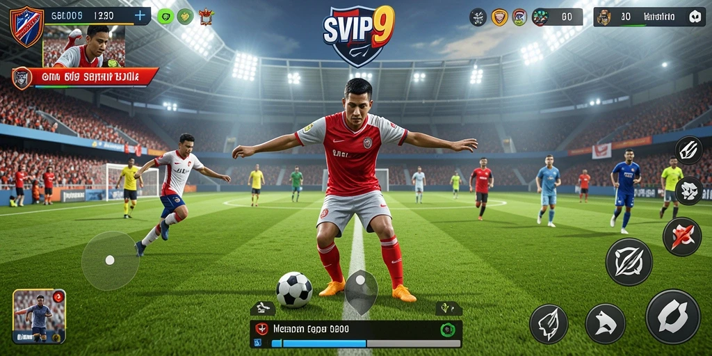 Tampilan gameplay SVIP9 yang mendebarkan di lapangan.