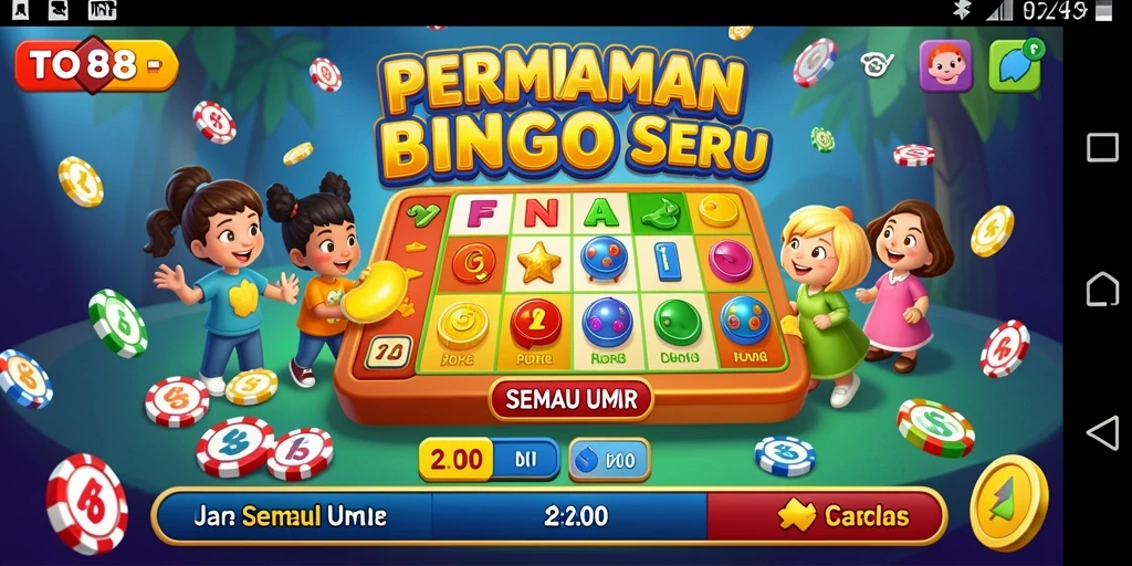 Tampilan gameplayTO88 dengan keseruan permainan Bingo.