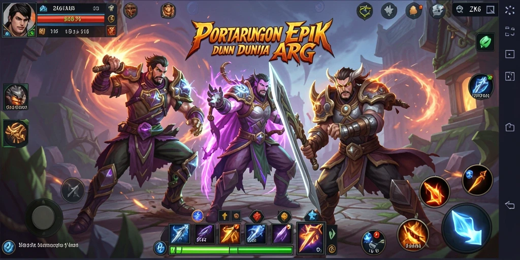 Tampilan gameplay ZK6 yang seru dalam pertarungan ARPG.